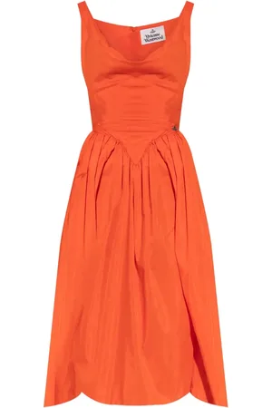 Vivienne Westwood Robe en soie et coton mélangés