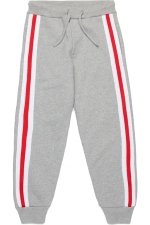Dsquared2 Pantalon de jogging en coton à logo brodé