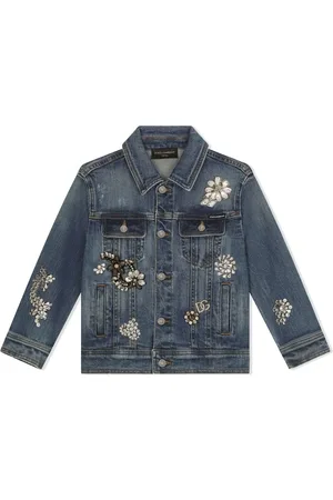 Dolce & Gabbana Veste en jean à ornements strassés