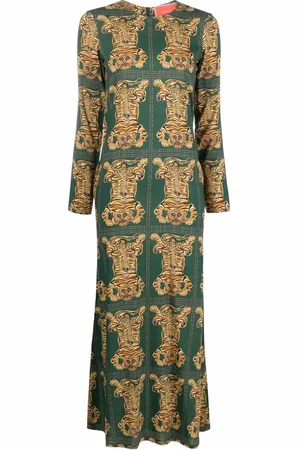 La DoubleJ Robe mi-longue à imprimé Swing
