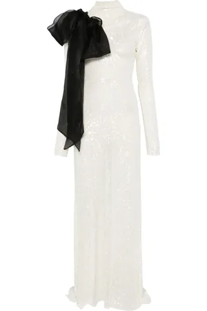 Atu Body Couture Robe longue à détails drapés
