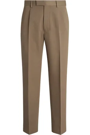 Ermenegildo Zegna Pantalon court à détails plissés
