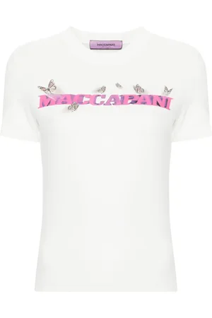 MACCAPANI T-shirt en coton à logo imprimé