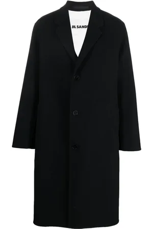 Jil Sander Manteau boutonné à col cranté