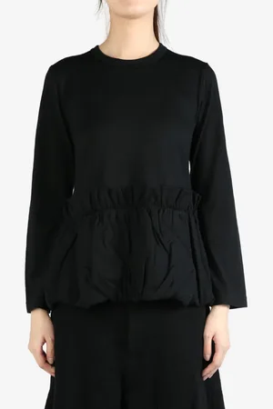 Comme des Garçons Draped hem blouse