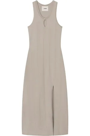 AERON Robe fendue à coupe mi-longue