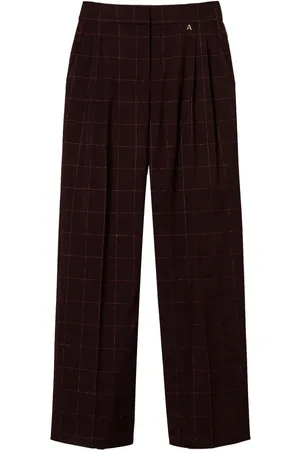 Twin-Set Pantalon palazzo à carreaux
