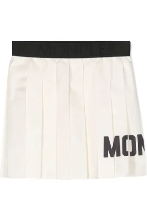 Moncler Minijupe plissée à logo imprimé