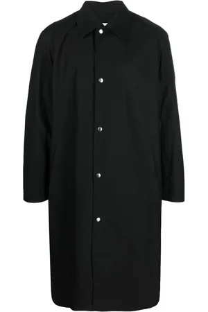 Jil Sander Manteau à logo imprimé