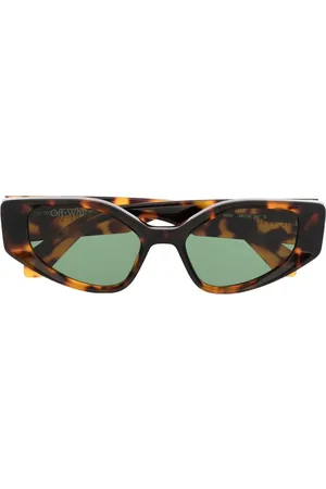 OFF-WHITE Lunettes de soleil Memphis à monture papillon