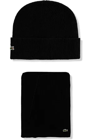 Lacoste Lot de deux bonnets à logo appliqué