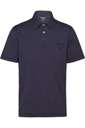 Prada T-shirt en coton à logo triangle