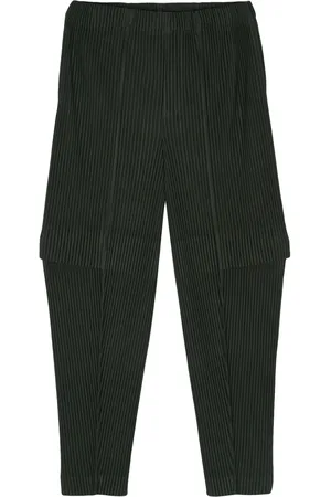 Issey Miyake Pantalon à poches à rabat