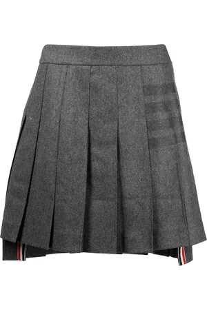 Thom Browne Jupe plissée à 4 bandes signature