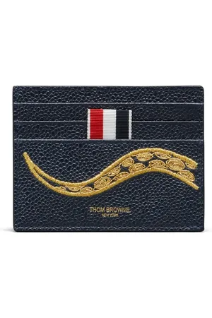 Thom Browne Porte-cartes à broderies
