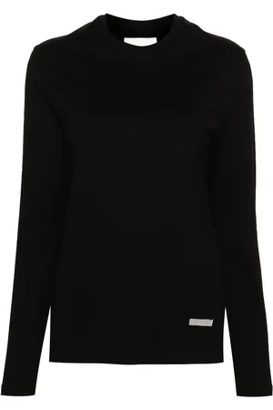 Jil Sander T-shirt en coton à plaque logo