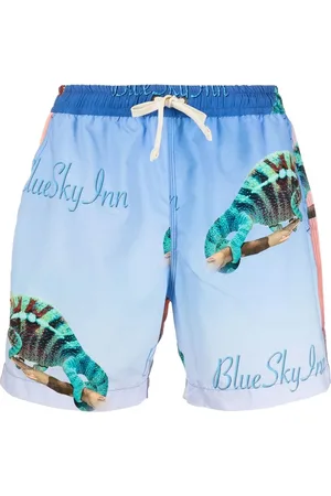 BLUE SKY INN Short de bain à imprimé graphique