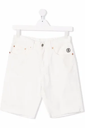Maison Margiela Short en jean à logo brodé