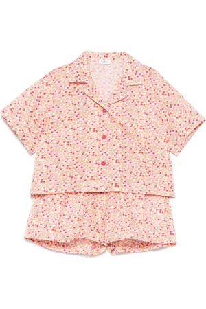 Il gufo Ensemble short-haut à fleurs