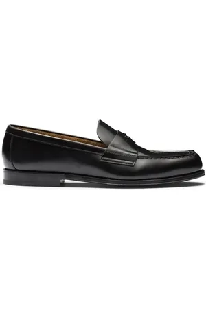Prada Mocassins en cuir à plaque logo