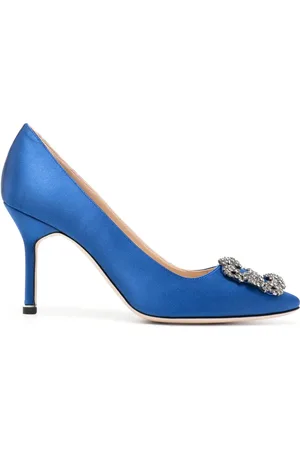 Manolo Blahnik Escarpins Hangisi 90 mm en satin