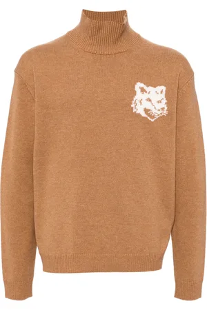 Maison Kitsuné Pull à logo en intarsia