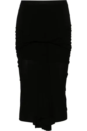 Rick Owens Jupe mi-longue à détail torsadé