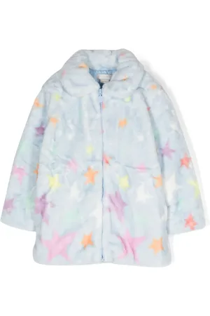 Stella McCartney Veste imprimée en peau lainée