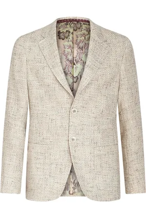 Etro Blazer en tweed à simple boutonnage
