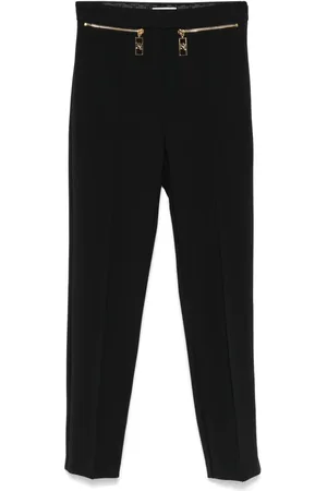 Elisabetta Franchi Pantalon droit en crêpe