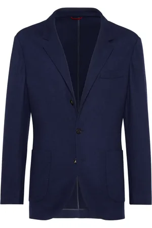 Brunello Cucinelli Blazer en cachemire à simple boutonnage