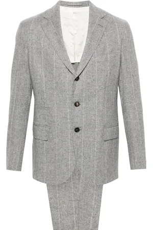 ELEVENTY Costume à fines rayures