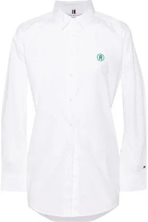 Tommy Hilfiger Chemise en coton à logo brodé