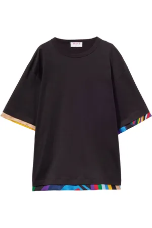 Puccini T-shirt à bords imprimés