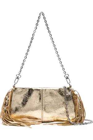 Maje Pochette Miss M en cuir métallisé