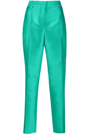Alberta Ferretti Pantalon droit à fini satiné