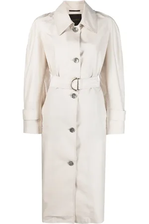 MOORER Manteau à taille ceinturée