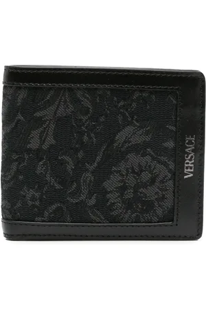 VERSACE Portefeuille pliant Barocco en jacquard