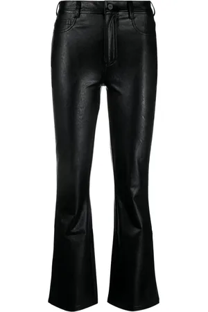 Paige Pantalon évasé en cuir artificiel