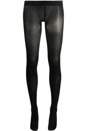 Wolford X Sergio Rossi collants à détails de clous