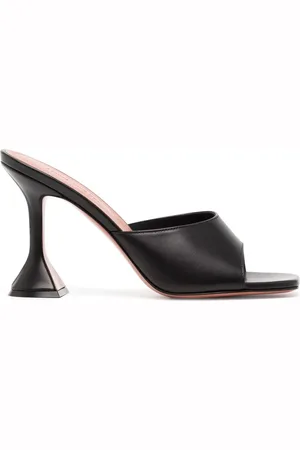 Amina Muaddi Mules Lupida 95 mm en cuir