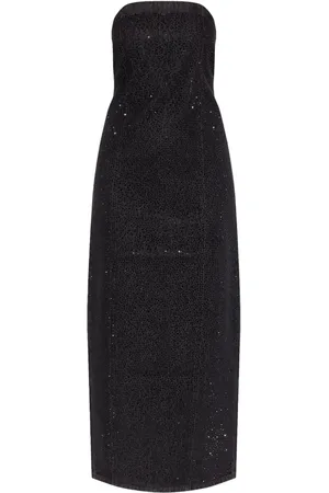 Gestuz Robe mi-longue à ornements strassés