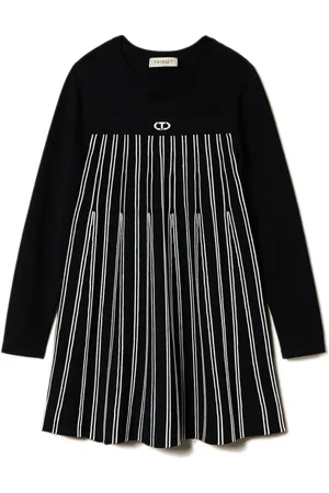 Twin-Set Robe en maille à rayures