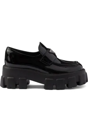 Prada Mocassins Monolith en cuir verni