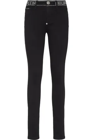 Philipp Plein Legging Strass en jean stretch