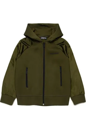 Dsquared2 Veste en coton à manches contrastantes