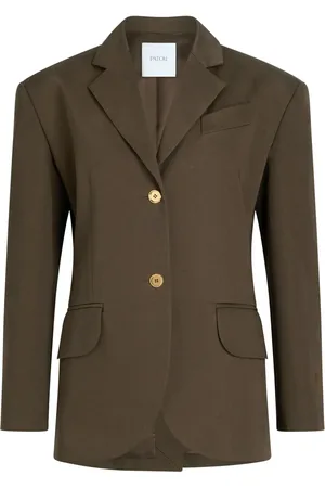 Patou Veste en gabardine à taille ceinturée
