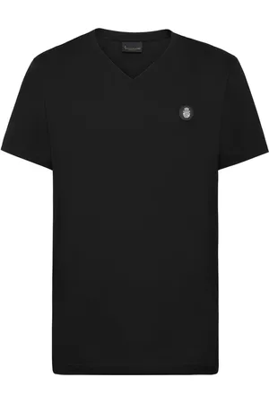 BILLIONAIRE T-shirt en coton à col v