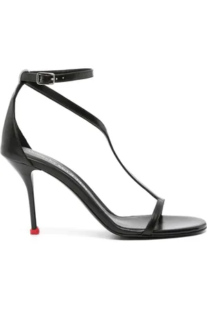 Alexander McQueen Sandales JC 90 mm en cuir