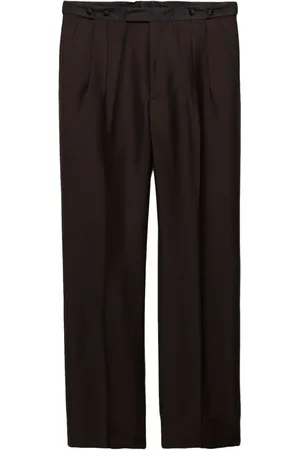 Prada Pantalon plissé à coupe ample